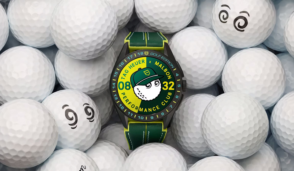 New TAG Heuer 45mm Connected Calibre E4 X Malbon Golf Edition Titanium Smartwatch