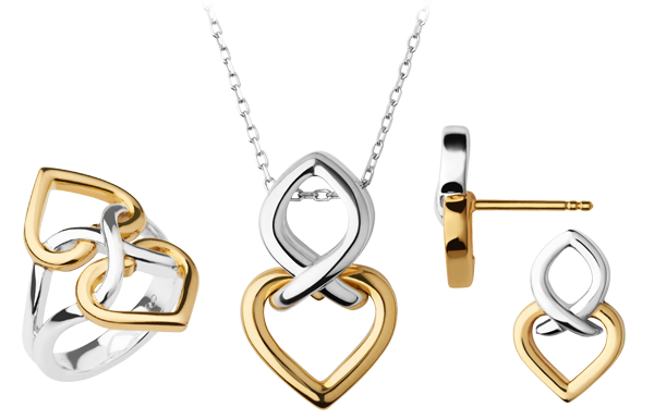 Links of London Infinite Love Silver & 18ct Gold Vermeil Jewellery