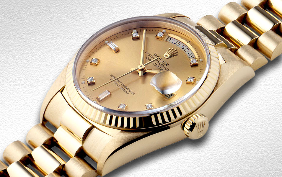 gold rolex used mens