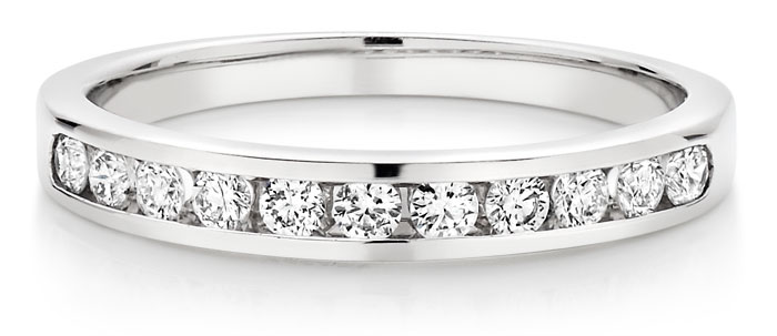 18ct White Gold Diamond Wedding Ring