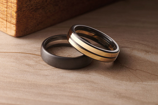 Black Zirconium Wedding Rings