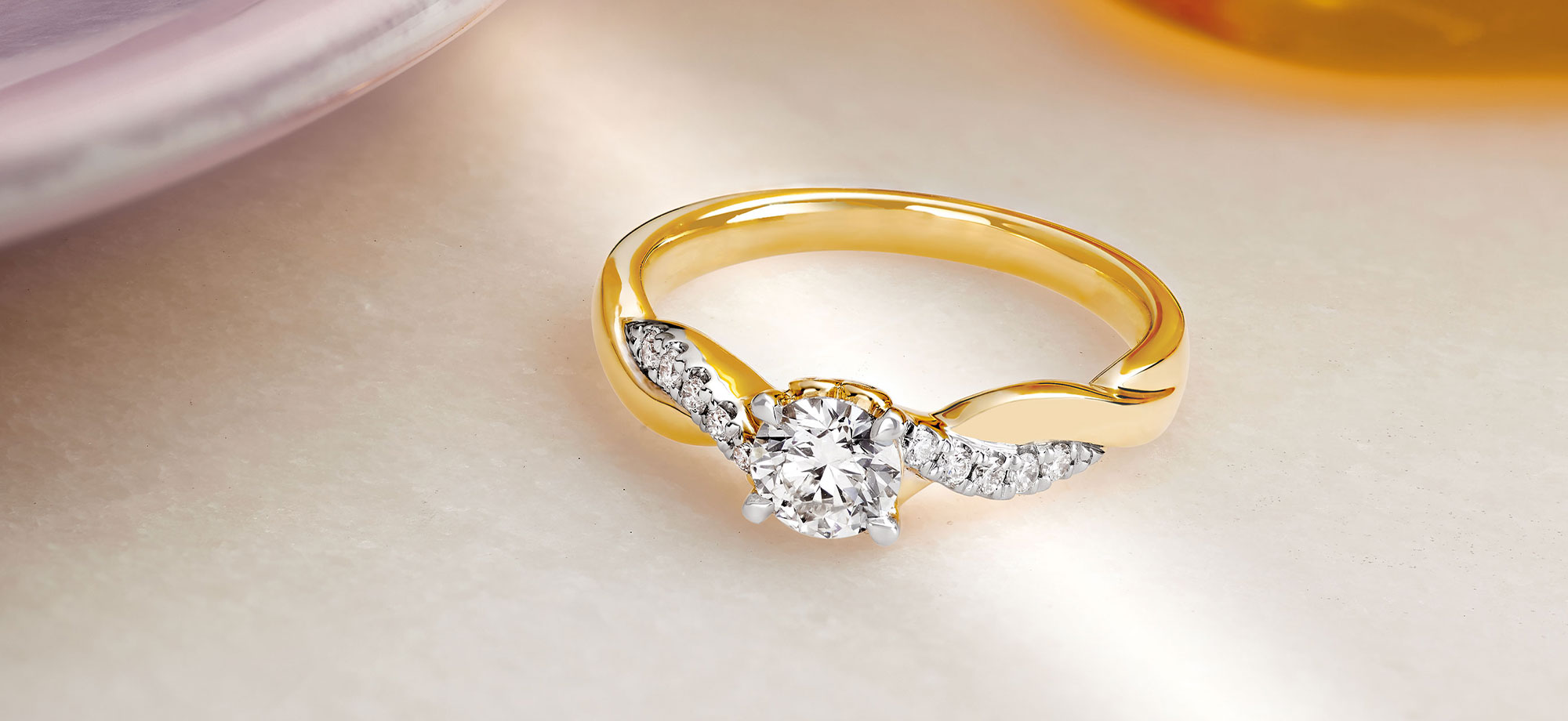 Gold Diamond Rings