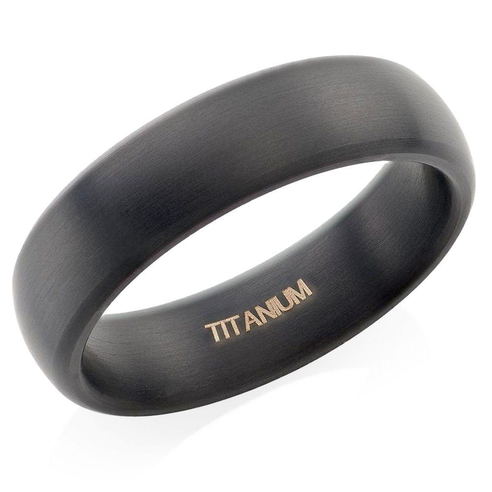 Titanium Black Matt Ring