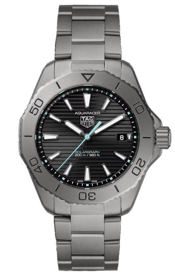TAG Heuer Aquaracer Professional 200 Solargraph 40mm Titanium Men’s Watch
