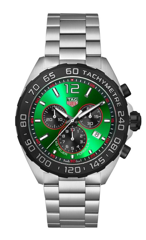 TAG Heuer Formula 1 Chronograph Stainless Steel Green Quartz Men’s Watch