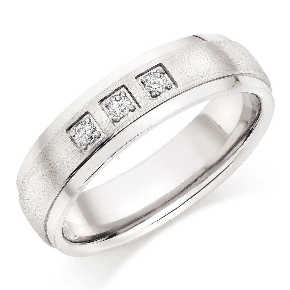Titanium Diamond Men's Ring