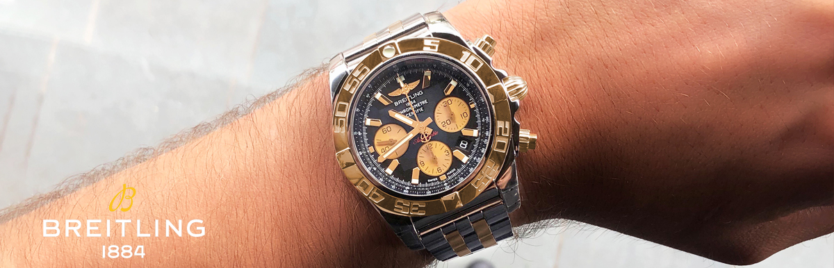 Breitling Chronomat 44 Gold And Stainless Steel Chronograph Automatic Men's Watch