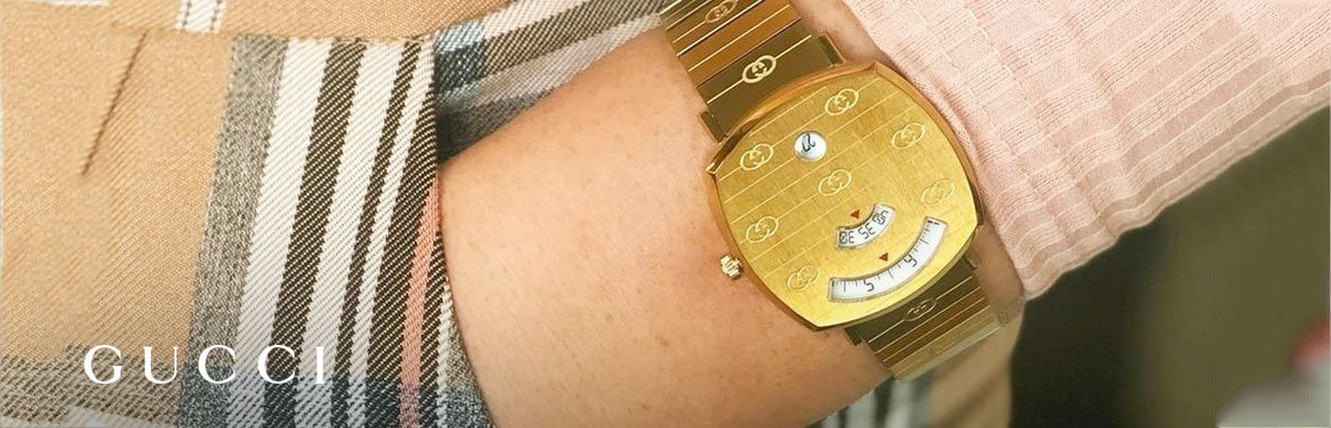 Gucci Grip Gold PVD Watch