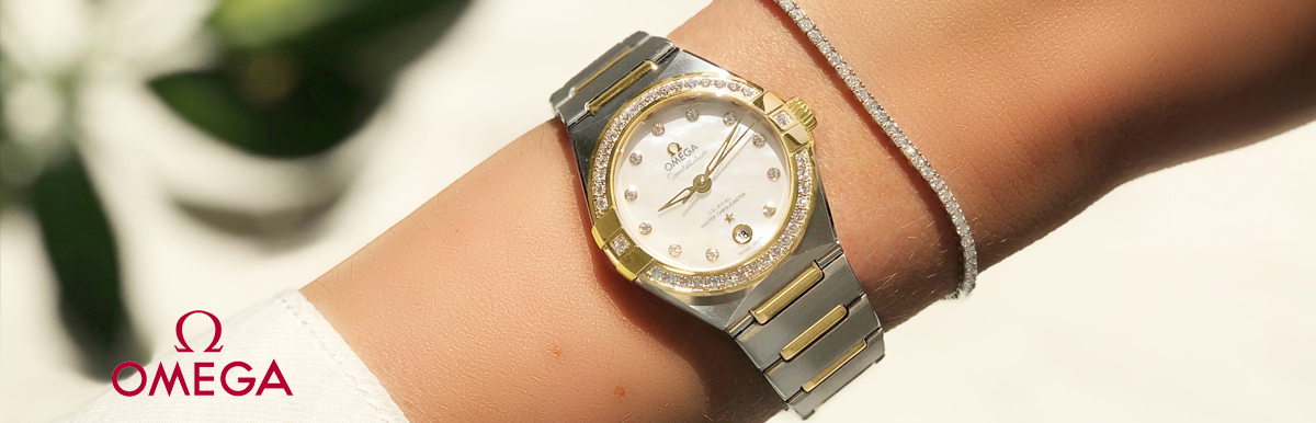 OMEGA Constellation Manhattan Gold and Stainless Steel Diamond Master Chronometer Automatic Ladies Watch