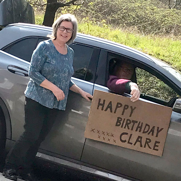 Clare Driveby Birthday