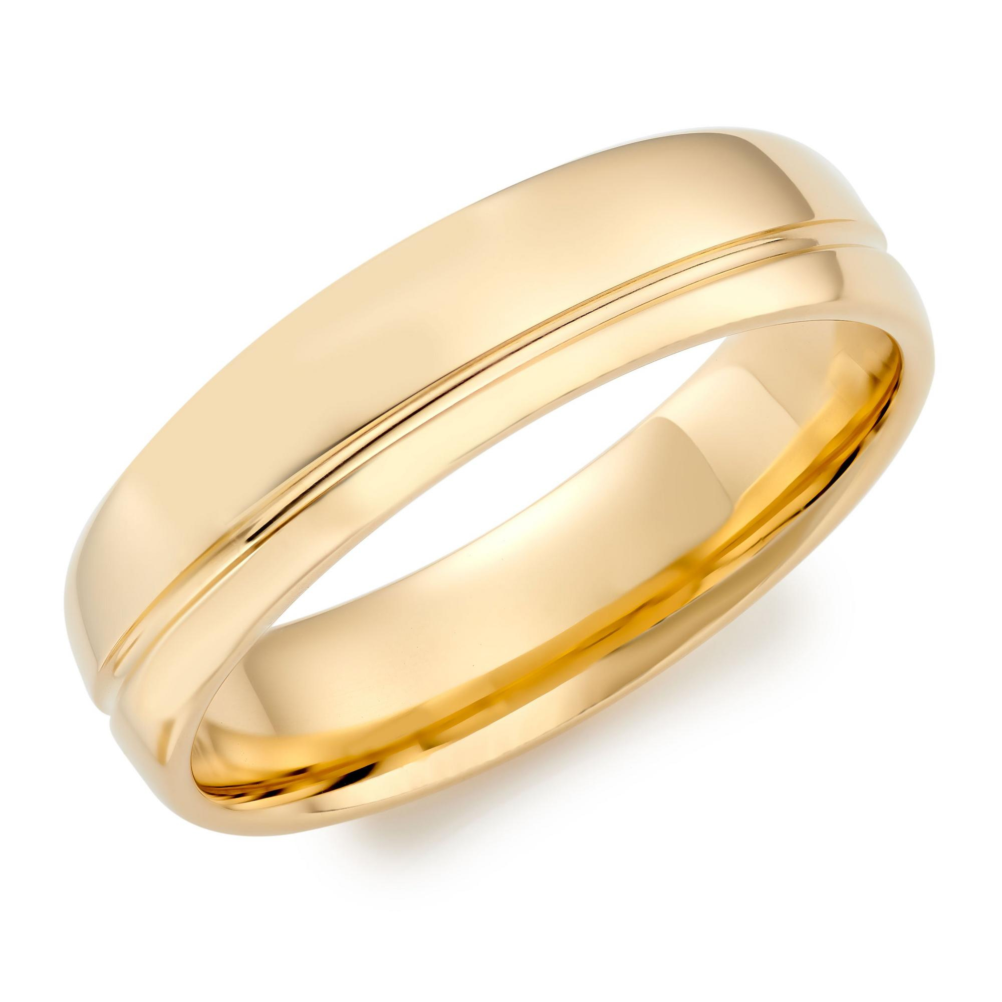 18ct Yellow Gold Men’s Wedding Ring