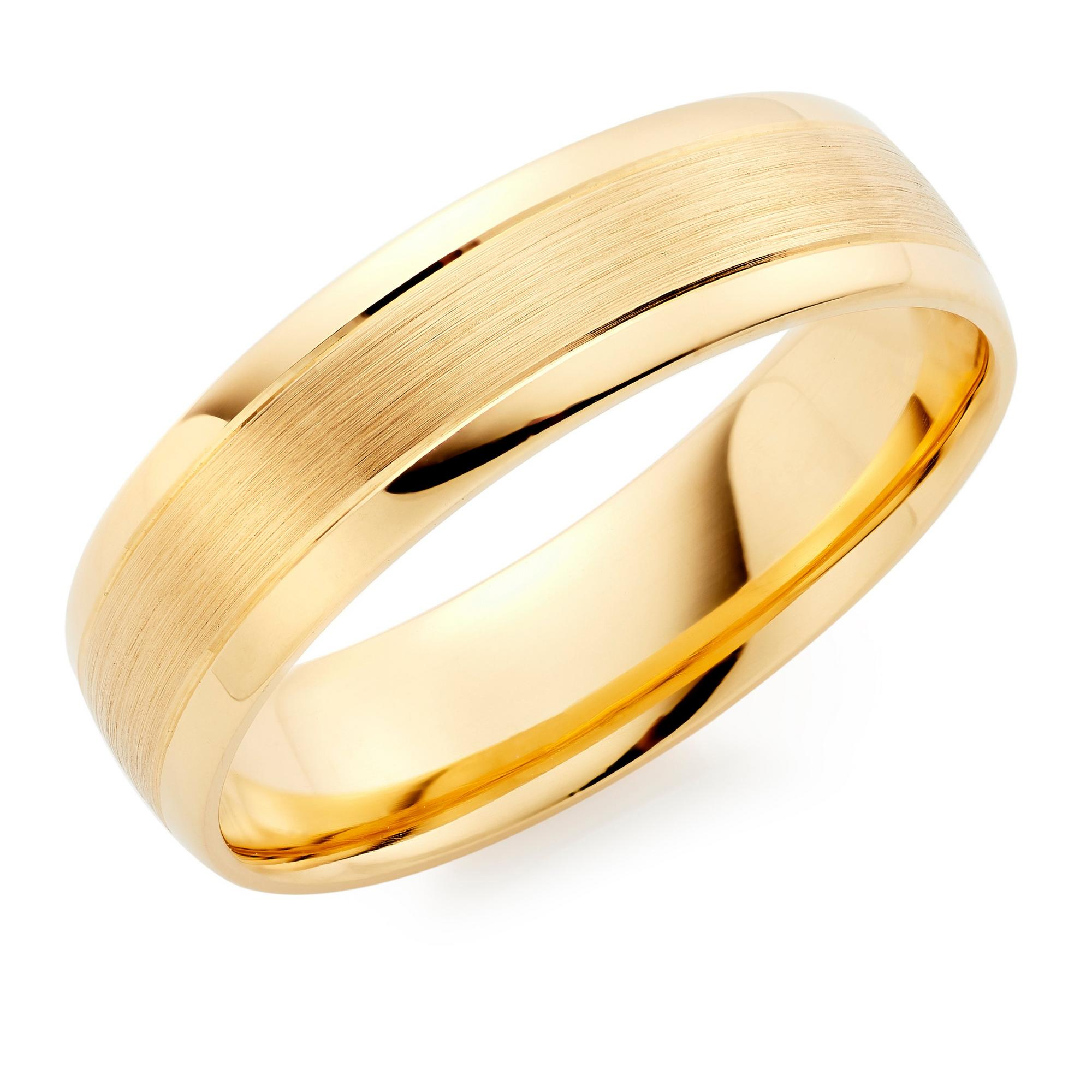 18ct Yellow Gold Men’s Wedding Ring