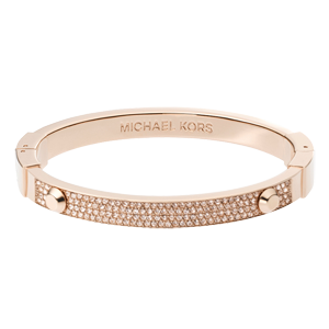 Michael Kors Rose Gold Tone Crystal Bangle