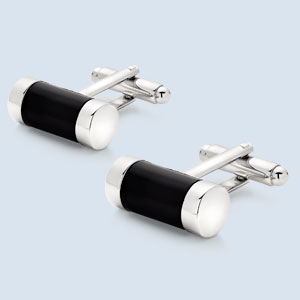 Steel Onyx Cufflinks